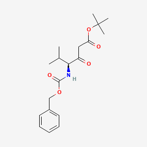 molecular formula C19H27NO5 B1625259 Tert-butyl (S)-4-(cbz-amino)-5-methyl-3-oxohexanoate CAS No. 191731-16-5