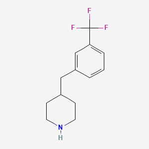 molecular formula C13H16F3N B1625260 4-(3-三氟甲基苄基)-哌啶 CAS No. 37581-28-5