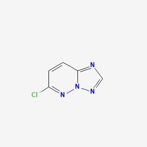 molecular formula C5H3ClN4 B1625262 6-chloro-[1,2,4]triazolo[1,5-b]pyridazine CAS No. 42399-79-1