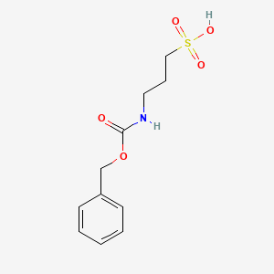 molecular formula C11H15NO5S B1625264 3-(N-CBZ-AMINO)-1-PROPANESULFONIC ACID CAS No. 77693-74-4