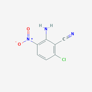 molecular formula C7H4ClN3O2 B1625266 2-amino-6-chloro-3-nitrobenzonitrile CAS No. 333459-71-5