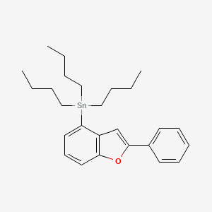 molecular formula C26H36OSn B1625268 Tributyl-(2-phenylbenzofuran-4-YL)-stannane CAS No. 863870-98-8