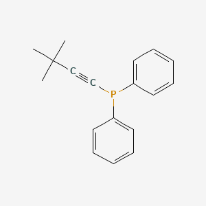 molecular formula C18H19P B1625271 Phosphine, (3,3-dimethyl-1-butynyl)diphenyl- CAS No. 33730-51-7
