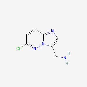molecular formula C7H7ClN4 B1625286 6-Chloro-imidazo[1,2-B]pyridazine-3-methanamine CAS No. 560109-30-0