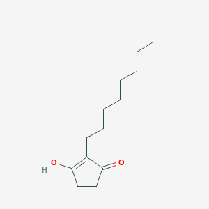 molecular formula C14H24O2 B1625287 3-Hydroxy-2-nonylcyclopent-2-enone CAS No. 88441-36-5
