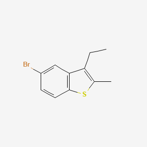molecular formula C11H11BrS B1625290 5-Bromo-3-ethyl-2-methyl-1-benzothiophene CAS No. 501901-98-0