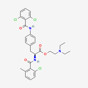 molecular formula C30H32Cl3N3O4 B1625294 Valategrast CAS No. 220847-86-9
