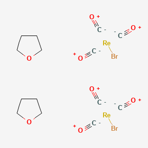 molecular formula C14H16Br2O8Re2 B1625298 Bromotricarbonyl(tetrahydrofuran)rhenium(I) dimer CAS No. 54082-95-0