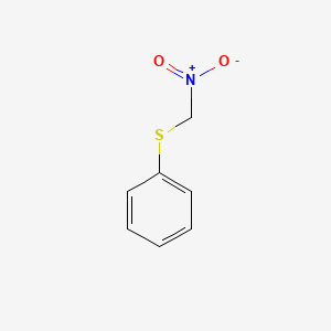 molecular formula C7H7NO2S B1625305 Benzene, [(nitromethyl)thio]- CAS No. 60595-16-6