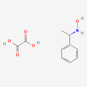 molecular formula C10H13NO5 B1625306 N-[(1S)-1-苯乙基]羟胺；草酸 CAS No. 78798-33-1