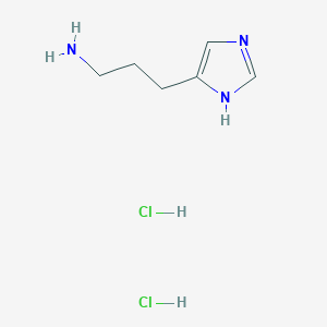 molecular formula C6H13Cl2N3 B1625307 1H-Imidazole-4-propylamine dihydrochloride CAS No. 40836-55-3