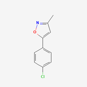 molecular formula C10H8ClNO B1625309 5-(4-Chlorophenyl)-3-methylisoxazole CAS No. 4211-87-4