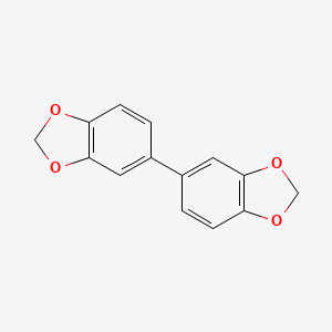molecular formula C14H10O4 B1625312 [5,5']BI[Benzo[1,3]dioxolyl] CAS No. 4791-89-3