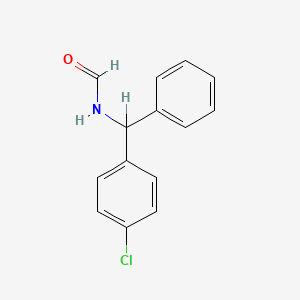 molecular formula C14H12ClNO B1625319 Formamide, N-[(4-chlorophenyl)phenylmethyl]- CAS No. 202414-68-4