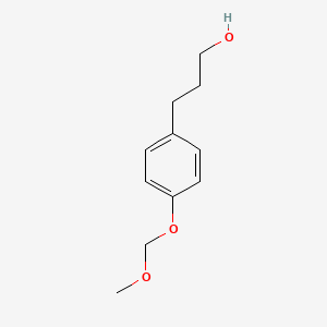 molecular formula C11H16O3 B1625320 3-(4-(Methoxymethoxy)phenyl)propan-1-ol CAS No. 74882-15-8
