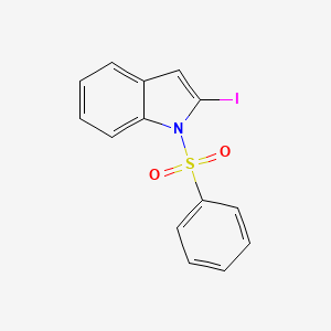 molecular formula C14H10INO2S B1625323 2-碘-1-(苯磺酰基)-1H-吲哚 CAS No. 99275-44-2