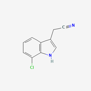 2-(7-chloro-1H-indol-3-yl)acetonitrile