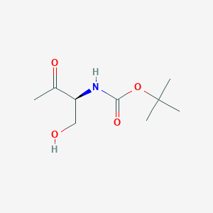 molecular formula C9H17NO4 B1625352 (S)-tert-Butyl (1-hydroxy-3-oxobutan-2-yl)carbamate CAS No. 477191-17-6
