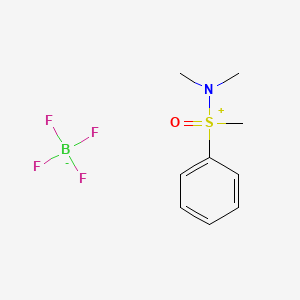 molecular formula C9H14BF4NOS B1625356 (Dimethylamino)methylphenyloxosulfoniumtetrafluoroborate CAS No. 21077-81-6