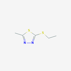 molecular formula C5H8N2S2 B162536 2-Ethylsulfanyl-5-methyl-1,3,4-thiadiazole CAS No. 1925-79-7
