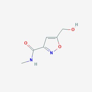 molecular formula C6H8N2O3 B1625360 5-(Hydroxymethyl)-N-methylisoxazole-3-carboxamide CAS No. 210641-15-9