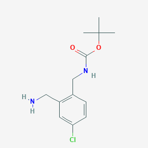 molecular formula C13H19ClN2O2 B1625363 Tert-butyl 2-(aminomethyl)-4-chlorobenzylcarbamate CAS No. 439116-15-1