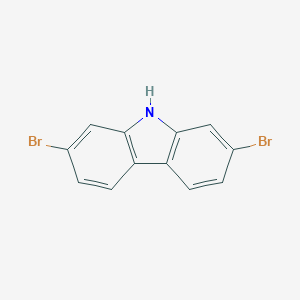 molecular formula C12H7Br2N B162537 2,7-dibromo-9H-carbazole CAS No. 136630-39-2