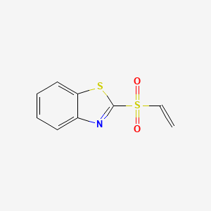 molecular formula C9H7NO2S2 B1625374 Benzothiazole,2-(ethenylsulfonyl)- CAS No. 2591-09-5