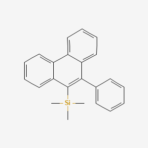 molecular formula C23H22Si B1625378 Trimethyl(10-phenylphenanthren-9-yl)silane CAS No. 312612-69-4