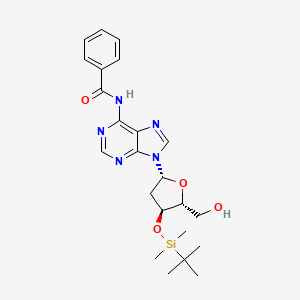 molecular formula C23H31N5O4Si B1625398 Adenosine,N-benzoyl-2'-deoxy-3'-o-[(1,1-dimethylethyl)dimethylsilyl]- CAS No. 51549-40-7