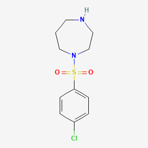 1H-1,4-Diazepine, 1-[(4-chlorophenyl)sulfonyl]hexahydro-
