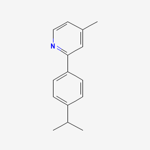 molecular formula C15H17N B1625403 2-(4-Isopropylphenyl)-4-methylpyridine CAS No. 80635-97-8