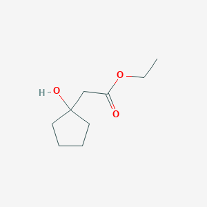 molecular formula C9H16O3 B1625412 Ethyl (1-hydroxycyclopentyl)acetate CAS No. 3197-76-0