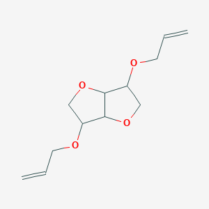 molecular formula C12H18O4 B1625413 3,6-Bis(allyloxy)hexahydrofuro[3,2-b]furan CAS No. 6338-34-7