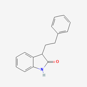 2H-Indol-2-one, 1,3-dihydro-3-(2-phenylethyl)-