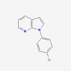 molecular formula C13H9BrN2 B1625420 1-(4-Bromophenyl)-1H-pyrrolo[2,3-b]pyridine CAS No. 441012-22-2