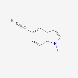 molecular formula C11H9N B1625438 5-乙炔基-1-甲基-1H-吲哚 CAS No. 61640-21-9