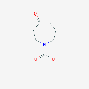molecular formula C8H13NO3 B1625439 1H-Azepine-1-carboxylic acid, hexahydro-4-oxo-, methyl ester CAS No. 61995-24-2