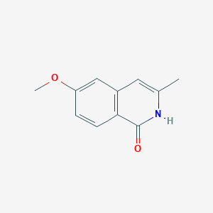 molecular formula C11H11NO2 B1625443 6-甲氧基-3-甲基异喹啉-1(2H)-酮 CAS No. 869897-98-3