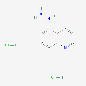 molecular formula C9H11Cl2N3 B1625444 5-Hydrazinoquinoline dihydrochloride CAS No. 91004-60-3
