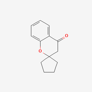 molecular formula C13H14O2 B1625459 Spiro[chroman-2,1'-cyclopentan]-4-one CAS No. 62756-19-8
