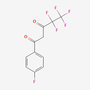 molecular formula C11H6F6O2 B1625464 4,4,5,5,5-Pentafluoro-1-(4-fluorophenyl)pentane-1,3-dione CAS No. 64287-12-3