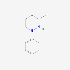molecular formula C11H16N2 B1625467 3-Methyl-1-phenylhexahydropyridazine CAS No. 39998-48-6