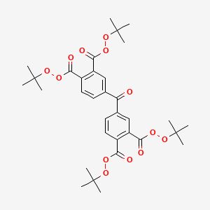 molecular formula C33H42O13 B1625480 3,3',4,4'-Tetra(tert-butylperoxycarbonyl)benzophenone CAS No. 77473-08-6