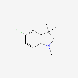 molecular formula C11H14ClN B1625483 5-Chloro-1,3,3-trimethylindoline CAS No. 66113-37-9