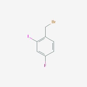 molecular formula C7H5BrFI B1625495 1-(Bromomethyl)-4-fluoro-2-iodobenzene CAS No. 70931-59-8