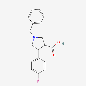 1-Benzyl-4-(4-fluorophenyl)pyrrolidine-3-carboxylic acid