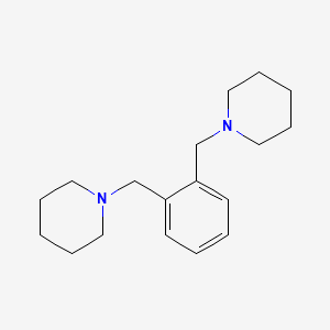 1-[[2-(Piperidin-1-ylmethyl)phenyl]methyl]piperidine
