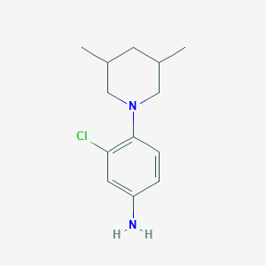 3-Chloro-4-(3,5-dimethylpiperidin-1-yl)aniline
