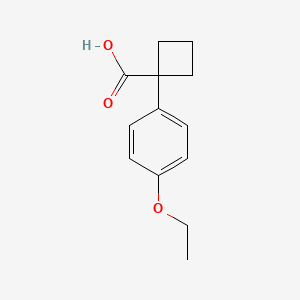 molecular formula C13H16O3 B1625523 1-(4-Ethoxyphenyl)cyclobutane-1-carboxylic acid CAS No. 72370-82-2